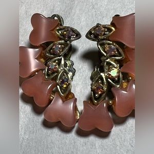Vintage Pink diamond earrings